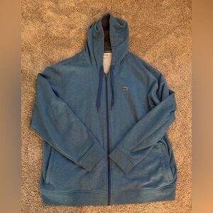 Lacoste Men's Zip-Up Blue Sweater